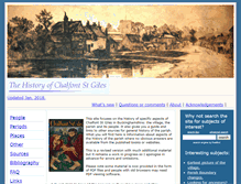 Tablet Screenshot of chalfonthistory.co.uk